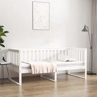 Day Bed White 90x190 cm Solid Wood Pine