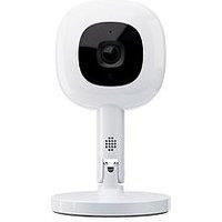 Nanit Pro 1080p HD Smart Baby Monitor & Flex Duo Stand, Featuring Split Screen and Alert Zone Function, Includes Small Breathing Band, White