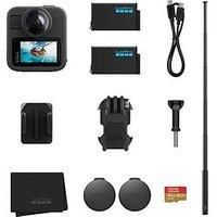 GoPro MAX2 + Accessory Bundle - Includes 4ft (1.2m) Extension Pole, 2 1960mAh Enduro Batteries, 64GB SanDisk microSD Card