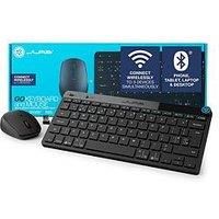 JLab Go Bundle Bluetooth & Wireless Keyboard and Mouse Set - Multi Device Small Bluetooth Keyboard & Mice Combos with 2.4G USB Option, for iPad/Apple/Windows/PC/Computer/Tablet/iPad/Laptop/Mac Devices