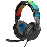 JLab Nightfall Over Ear Wired Gaming Headset - 3.5mm Jack Gaming Headset with Mic for PC/Xbox/ PS5/ PS4/ Nintendo Switch - 50mm Driver, Cloud Foam Cushions & Sound Isolating Inner Shelf