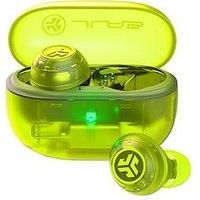 JLAB Go POP ANC Wireless Bluetooth Noise-Cancelling Earbuds - Transparent Neon Green, Green