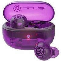 JLAB Go POP ANC Wireless Bluetooth Noise-Cancelling Earbuds - Transparent Purple, Purple