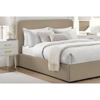 Latte Boucle Bed Frame - 5 Sizes, Optional Ottoman