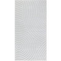 Surya Denver Rug Bedroom, Living Room, Dining Room, Hallway - Modern Boho Rug with Geometric Pattern - Soft Scandinavian Living Room Rug Oriental - Carpet 160 x 220 cm Large Rug White