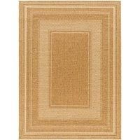 Livabliss Struda Indoor Outdoor Rug - Large Boho Rugs for Living Room 120x170 cm Dining, Kitchen Carpet, Patterned Neutral and Coloured Rugs, Waterproof, Stain Durable - Amber, Tan and Dark Brown
