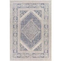 Livabliss Karba Indoor Outdoor Rug - Large Boho Rugs for Living Room 120x170 cm Dining, Kitchen Carpet, Patterned Neutral and Coloured Rugs, Waterproof, Stain Durable - Cream, Taupe, Blue