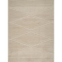 MITSUKO In- & Outdoor 3D High & Low Pile Textured Area Rug