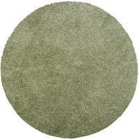 Livabliss Shaggy Rug Shaggy Rug - Modern Berber Rug Living Room 160x160 cm, Soft Shaggy Rugs for Bedroom - Neutral Boho Fluffy Rug, Easy Care Plush Thick Pile - Round Rug, Sage Rug