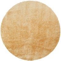 CLAIRE Round Shaggy Solid Color Plush Pile Area Rug
