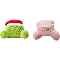 Grinch-Inspired Lumbar Support Pillow - Pink Or Green