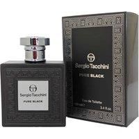 Pure Black Sergio Tacchini Eau de Toilette Spray 100ml Mens Fragrance - Standard Regular Size