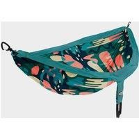 ENO, Eagles Nest Outfitters DoubleNest Print Lightweight Camping Hammock, 1 to 2 Person, Lagoon/Charcoal