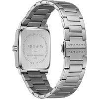 Orbit Women's Watch - Elegant Minimalist Rectangular Silver Timepiece