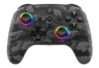 Gioteck WX5+ Dark Camo - Wireless Controller for Nintendo Switch 2 - Chat Menu Button - Hall Effect Thumbs and Triggers - Customisable RGB - Programmable Back Buttons