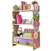 Fantasy Fields Large Kids Bookshelf Bookcase Toy Organiser With Drawers W-7500A