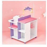 Olivia's Little World Baby Doll Changing Station White TD-0203A | Doll Furniture