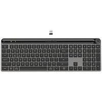 JLab Epic Advanced Wireless Keyboard - Multi Device Backlit Rechargeable Bluetooth Keyboard with 2.4G USB Connectivity, Slim Design Full Size Office Keyboards with Quiet Keys for PC/Laptop/Apple Mac