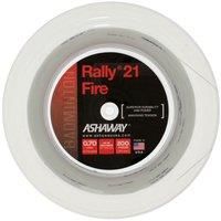 ASHAWAY RALLY 21 FIRE BADMINTON STRING - 0.70MM 200M REEL - WHITE - FREE TOWEL