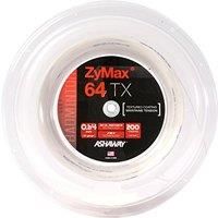 ASHAWAY ZYMAX 64 TX BADMINTON STRING - 0.64MM - 200M REEL - WHITE - FREE TOWEL