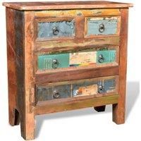 Reclaimed Cabinet Solid Wood with 4 Drawers
