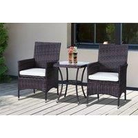 2 Seat Jard Rattan Bistro Set - 4 Colours