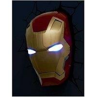 Marvel Iron Man Mask 3D Wall Light