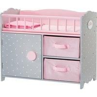 Olivia's Little World Polka Dots Princess Kids Baby Doll Crib For 18" Dolls