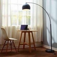 Versanora - Arquer 170cm Modern Arc Floor Lamp Reading Light for Living Room Bedroom. Marble Base. Matte Black Finish