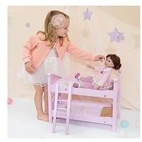 Pink Doll Bunk Bed 18" Dolls Wooden Furniture Bedroom Toy Role Play TD-0095AP
