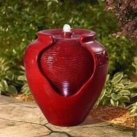 Peaktop Water Fountain Indoor Conservatory Garden Red With Lights YG0034AZ-UK