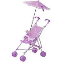 Olivia's Little World Classic Baby Doll Stroller Pushchair & Parasol Purple OL-00005