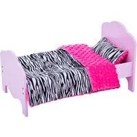 Olivia's Little World Little Princess Single Bed Pink Bedding SetZebra Prints TD-11929-1E
