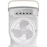 3-In-1 Usb Air Humidifier, Fan & Cooler With Lighting Options