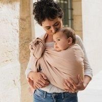 Boba Ring Sling Baby Carrier Newborn to Toddler - Lightweight & Breathable Baby Sling Carrier, Hip-Healthy Baby Carrier Sling, Baby Wrap Carrier for Front & Hip Carry, 8-35 lbs (Peony)