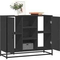 Sideboard Black 92x35x76 cm Engineered Wood