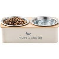 Raised Pet Food & Water Station - Dog Double Diner - Small Or Large