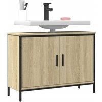 Bathroom Sink Cabinet Sonoma Oak 80x30x60 cm Engineered Wood
