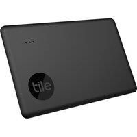 Tile Slim (2022) Bluetooth Item Finder, Pack of 1, 60 m finding range, works with Alexa and Google Home, iOS and Android Compatible, Find your Keys, Wallets, Purses and More, Black