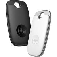 Tile Pro (2022) Bluetooth Item Finder, 2-pack, 120 m find range Black/White