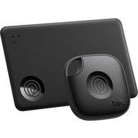 Tile by Life360 Starter Pack (2024) - Bluetooth Trackers and Item Finders for Keys, Wallets and More, Both iOS and Android Compatible, Phone Finder, Pack of 2 (Black Mate/Slim)