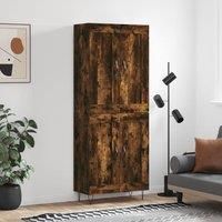 Highboard Smoked Oak 69.5x34x180 cm Engineered Wood