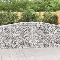 Arched Gabion Baskets 20 pcs 400x50x100/120 cm Galvanised Iron