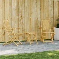 3 Piece Bistro Set Bamboo