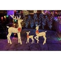 Led Christmas Reindeer Decoration  Small, Medium, Large Or 3 Pack! | Wowcher