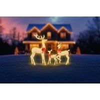 Led Christmas Reindeer Decoration  Small, Medium, Large Or 3 Pack! | Wowcher