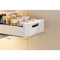 Black Or White Pull Out Cabinet Drawer Organiser - 4 Sizes