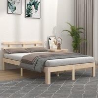 Bed Frame Solid Wood 135x190 cm Double