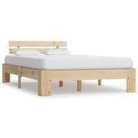 Bed Frame Solid Pine Wood 140x200 cm