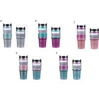 Sparkle Stainless Steel Tumbler Keep Cup With Straw - 5 Colours